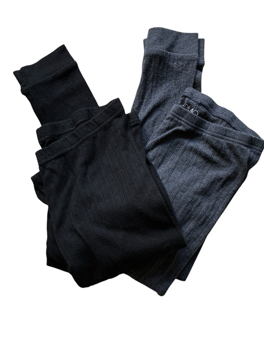 Primark 2-pack Women Thermo Layer Black & Gray Thermal Base Leggings Size Large